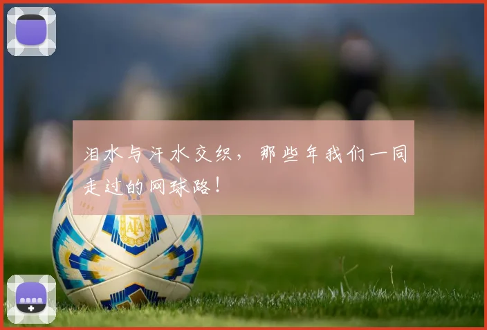 泪水与汗水交织,那些年我们一同走过的网球路!